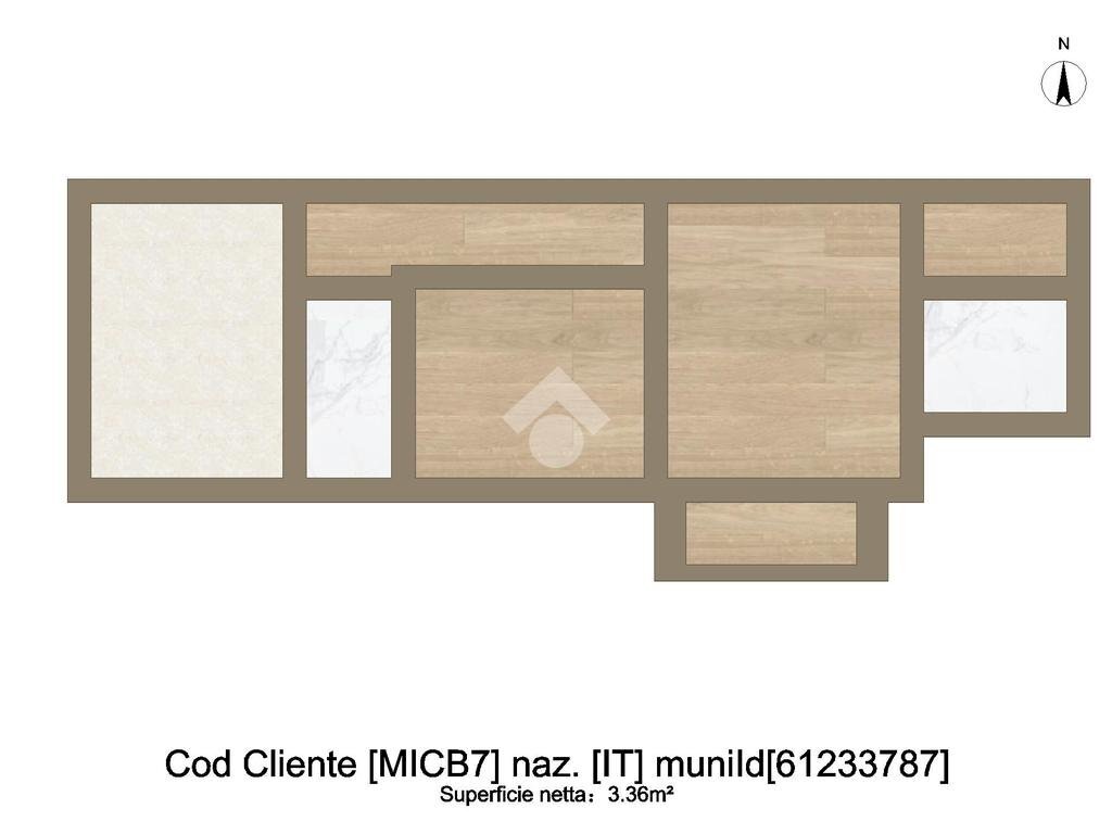 Bilocale Via Ponte Seveso, Milano (zona Ponte Seveso) - planimetria 1