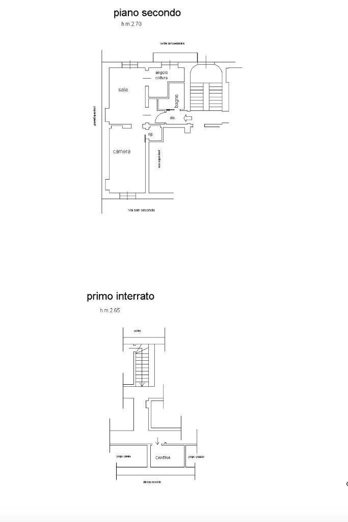 Appartamento Via S. Secondo, Torino (zona Crocetta) - planimetria 1