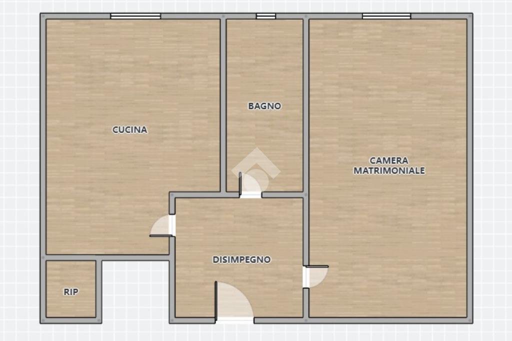 Bilocale Torino, Torino (zona San Paolo) - planimetria 1