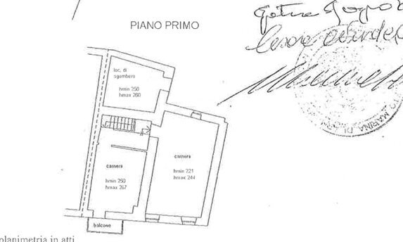 Rustico Castelletto Merli, Castelletto Merli - planimetria 1