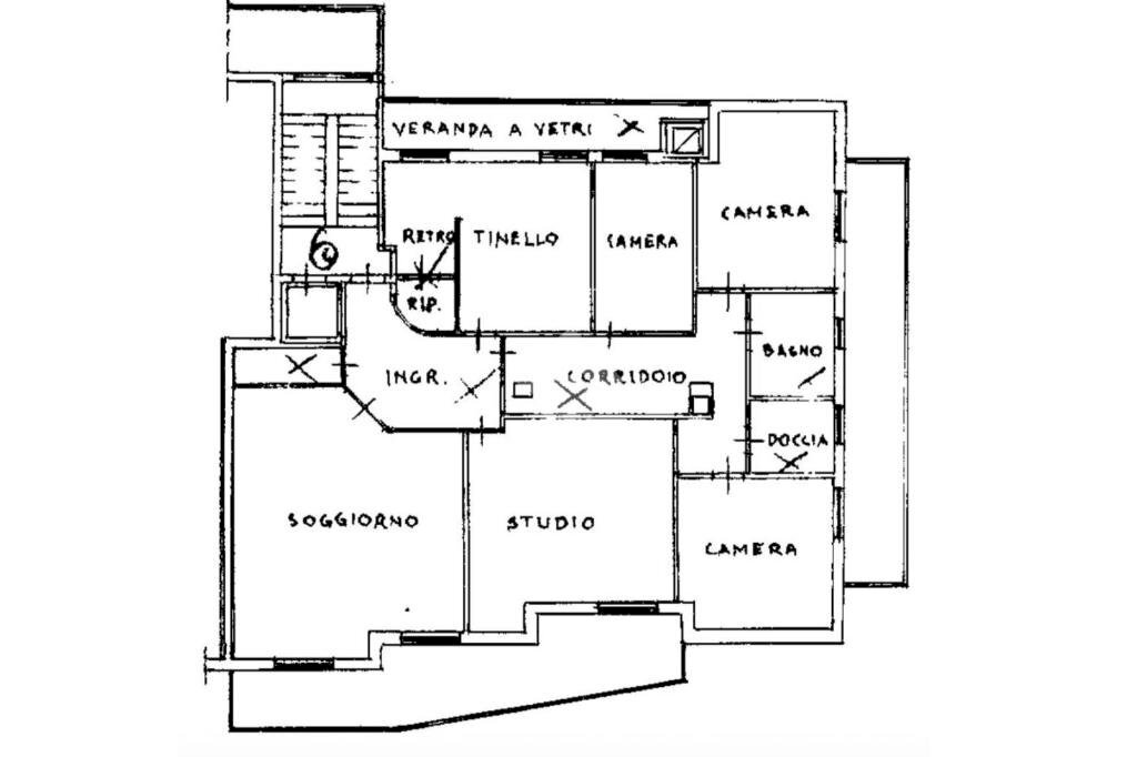 Appartamento Via Pietro Giardini, Modena (zona San Faustino) - planimetria 1
