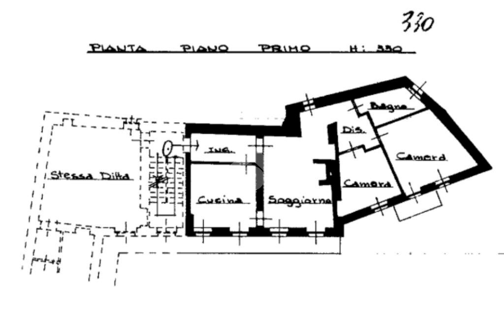 Quadrilocale Via Mercandillo, Castelnuovo Don Bosco - planimetria 1