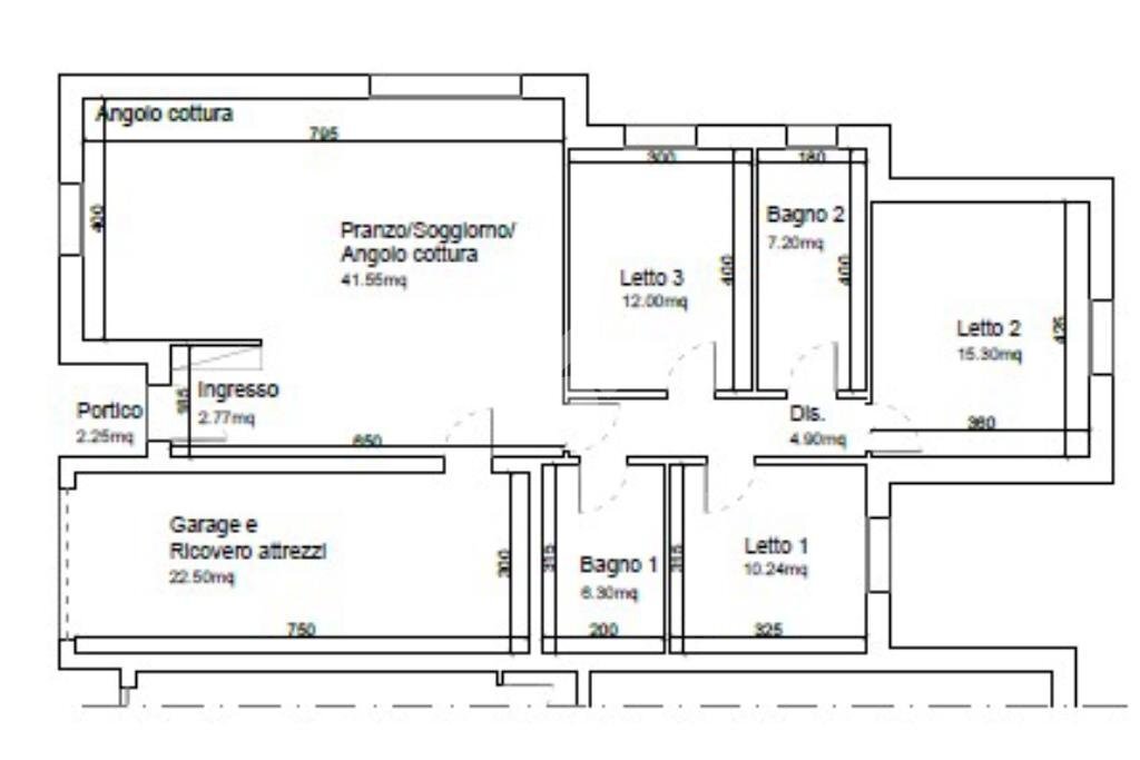 Villa a Schiera Via Emilia Est, Rubiera - planimetria 1