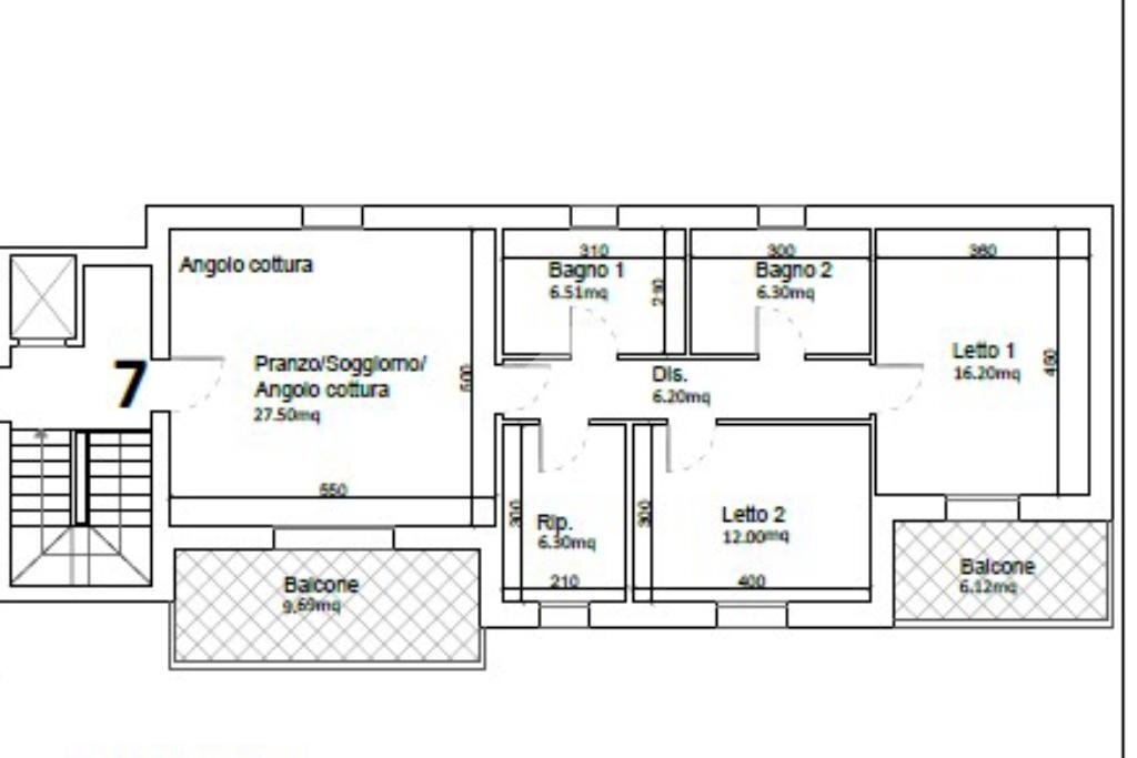 Apartment Via Emilia Est, Rubiera - floor plans 1