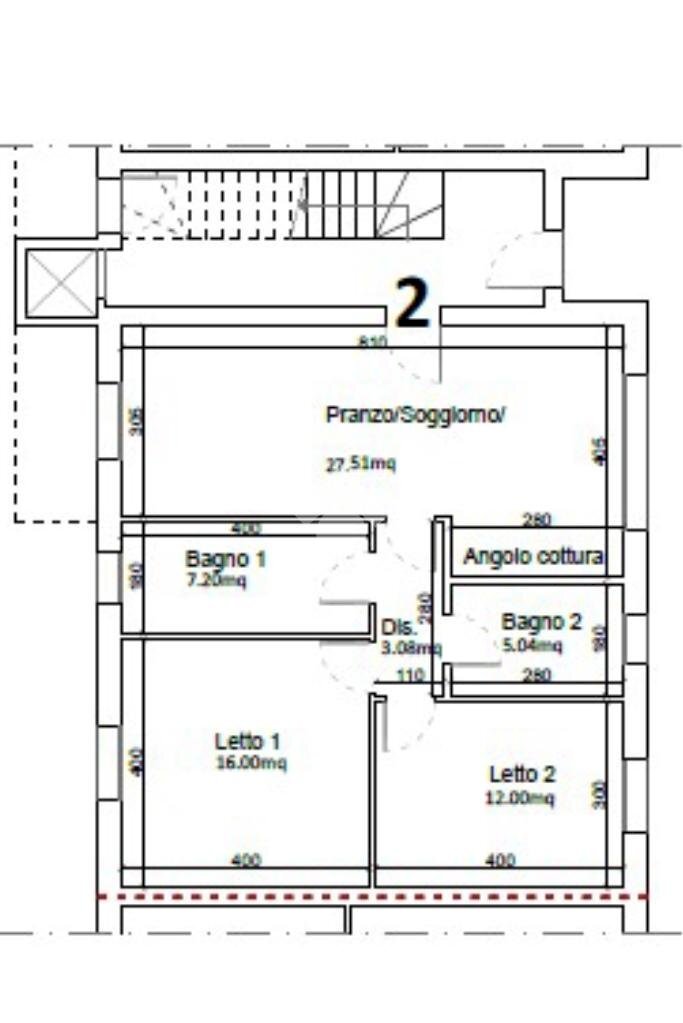 Three-room apartment Via Emilia Est, Rubiera - floor plans 1