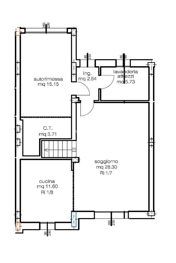 Villa a Schiera Via delle Chiaviche, Rubiera - planimetria 1