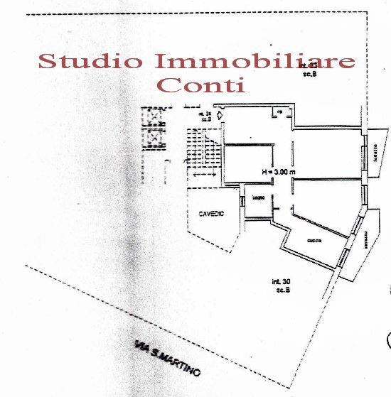 Bilocale VIA SAN MARTINO, Genova - planimetria 1
