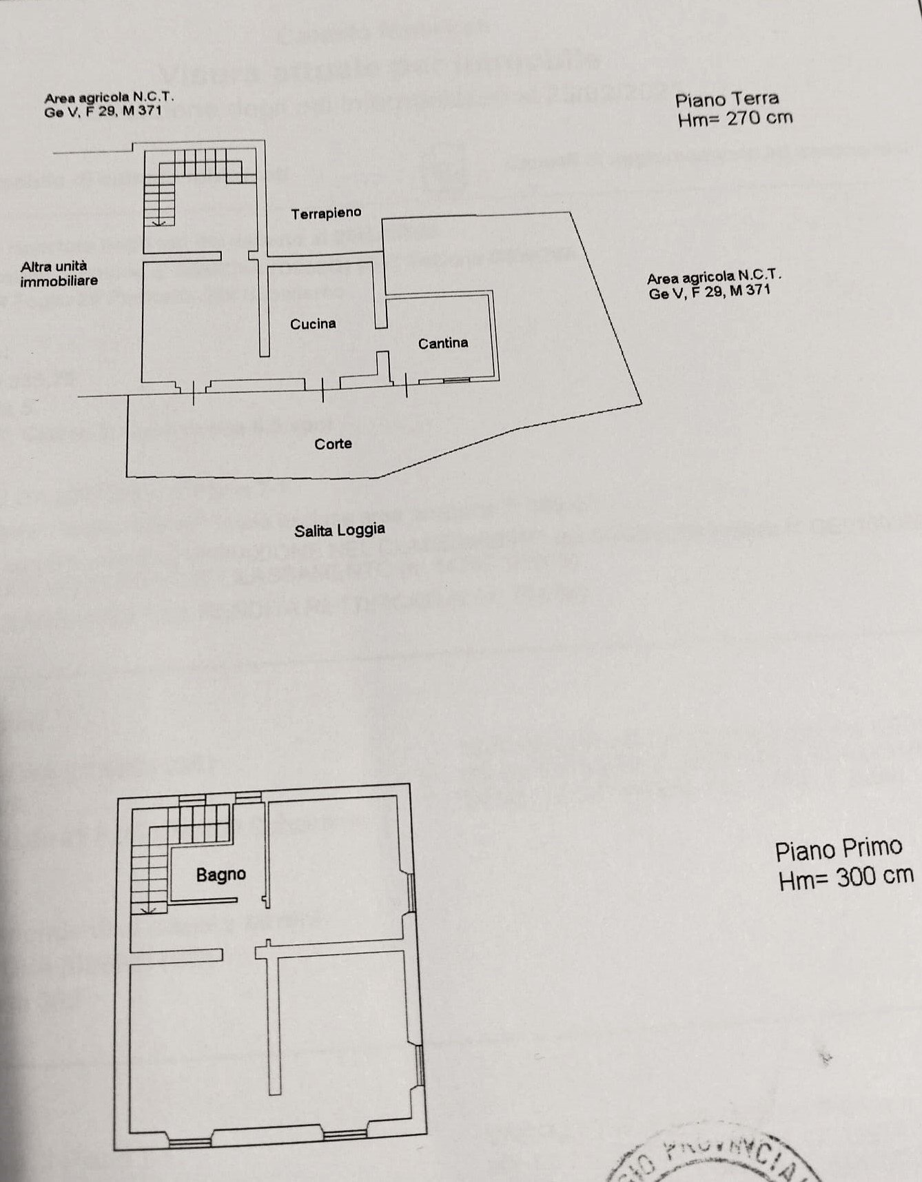 Two-room apartment Salita Loggia, Genova (neighborhood Struppa) - floor plans 1