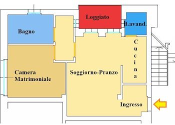 Pianta 2D - Bilocale Via Orio Vergani
 
13, Milano - foto 27