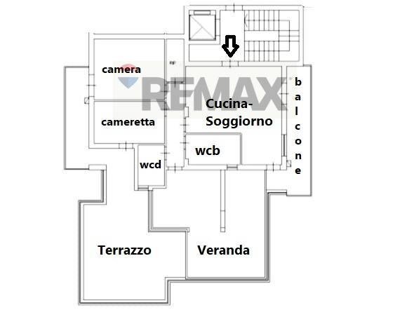 Pianta 2D - Attico via Calabrese
 
83, Ficarazzi - planimetria 1