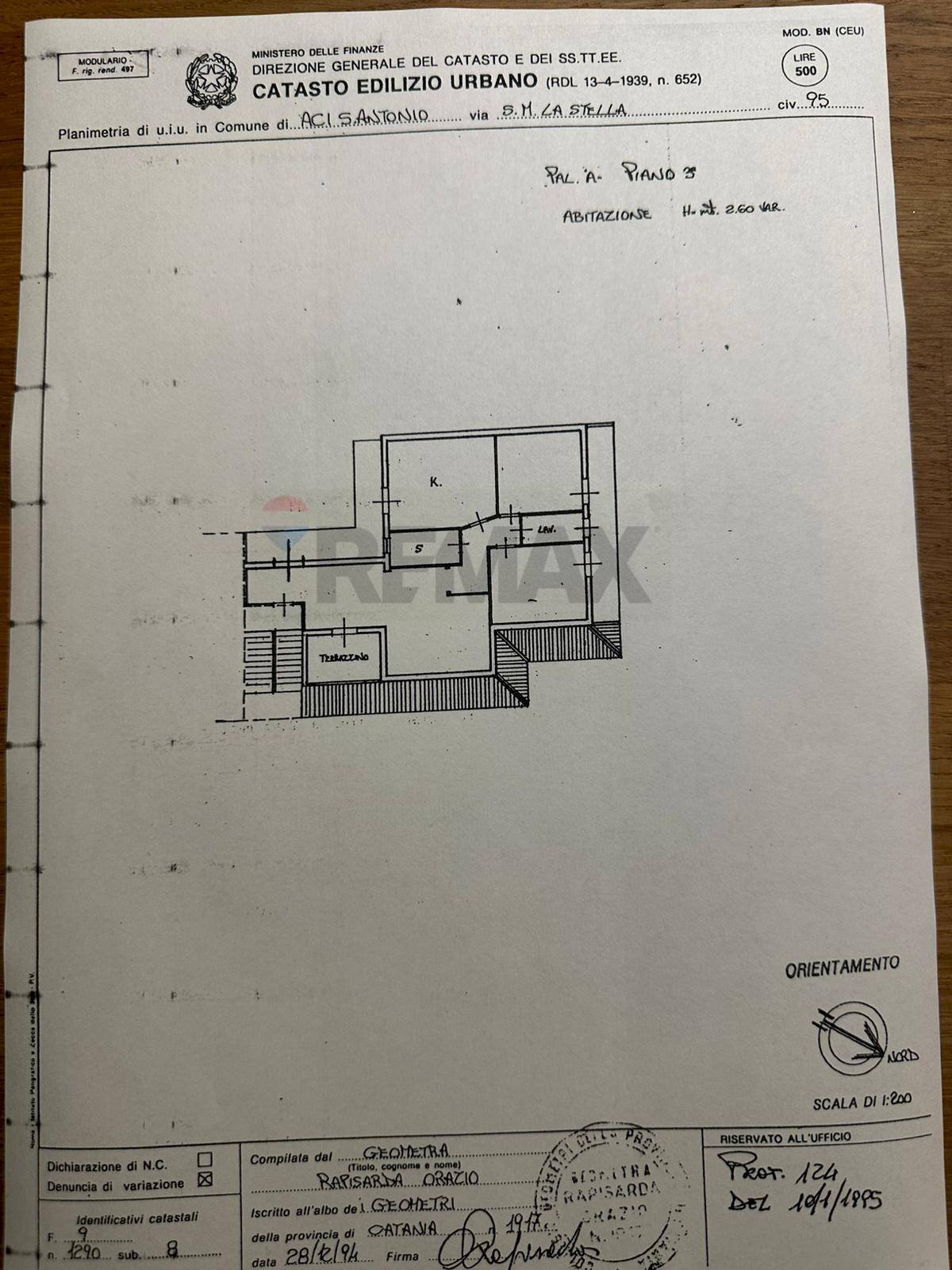 Pianta 2D - Four-room apartment Via Santa Maria La Stella
 
95, Aci Sant'Antonio - floor plans 1