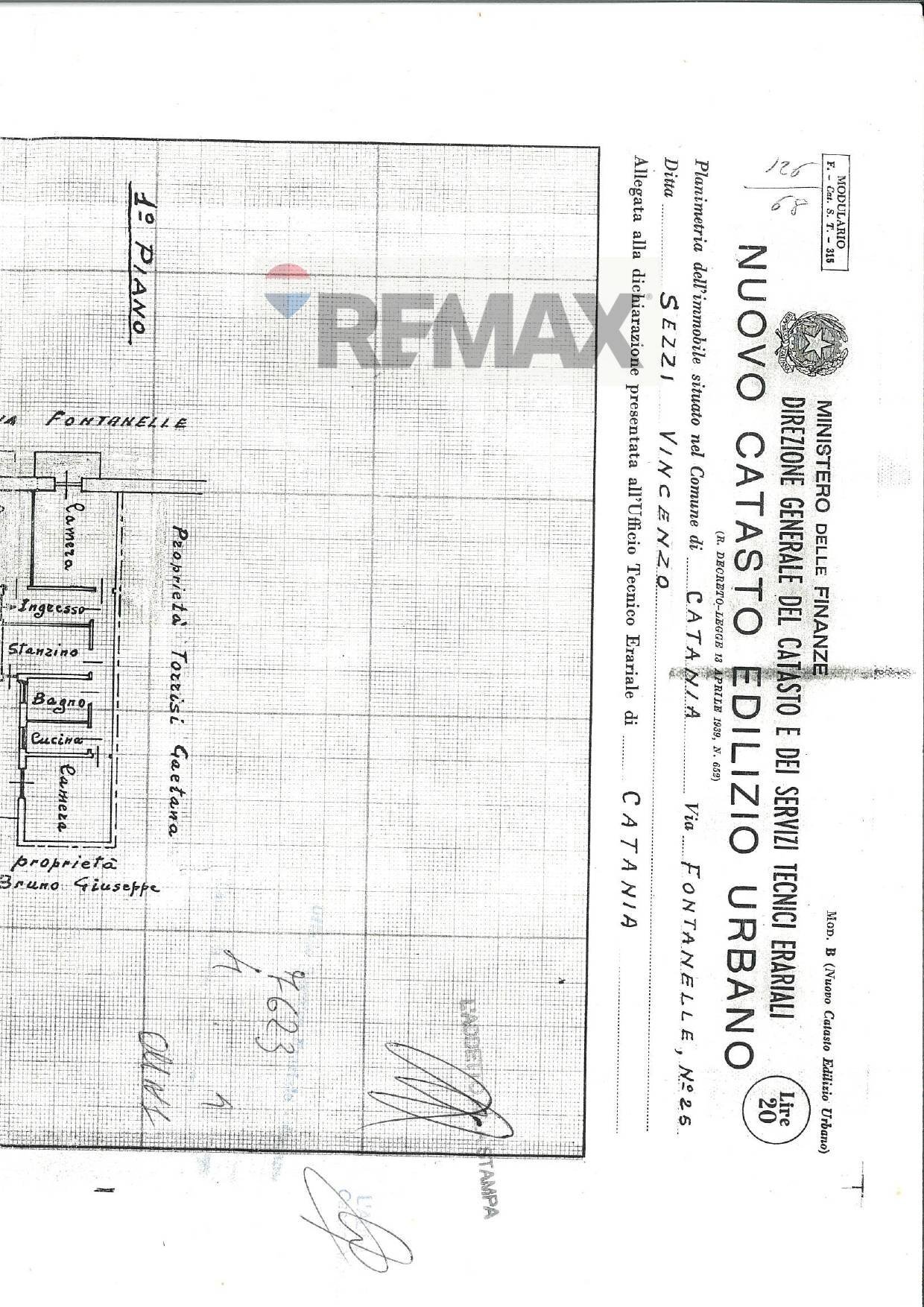 Pianta 2D - Appartamento Via Fontanelle
 
25, Catania - planimetria 1