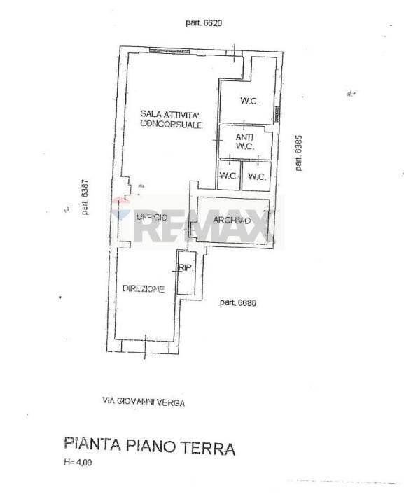 Pianta 2D - Ufficio Via Giovanni Verga
 
86, Paterno - planimetria 1