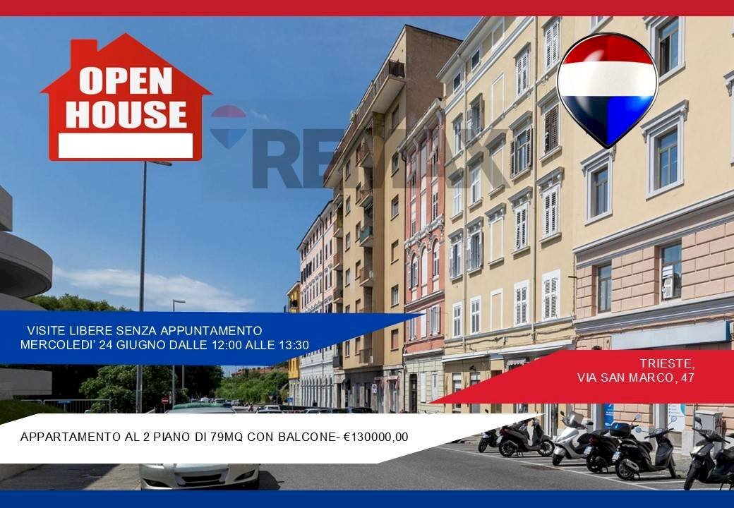 Edificio all\'aperto - Three-room apartment Via San Marco
 
47, Trieste - photo 1