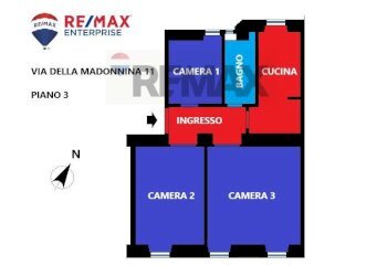 Pianta 2D - Four-room apartment Via Della Madonnina
 
11, Trieste - photo 15