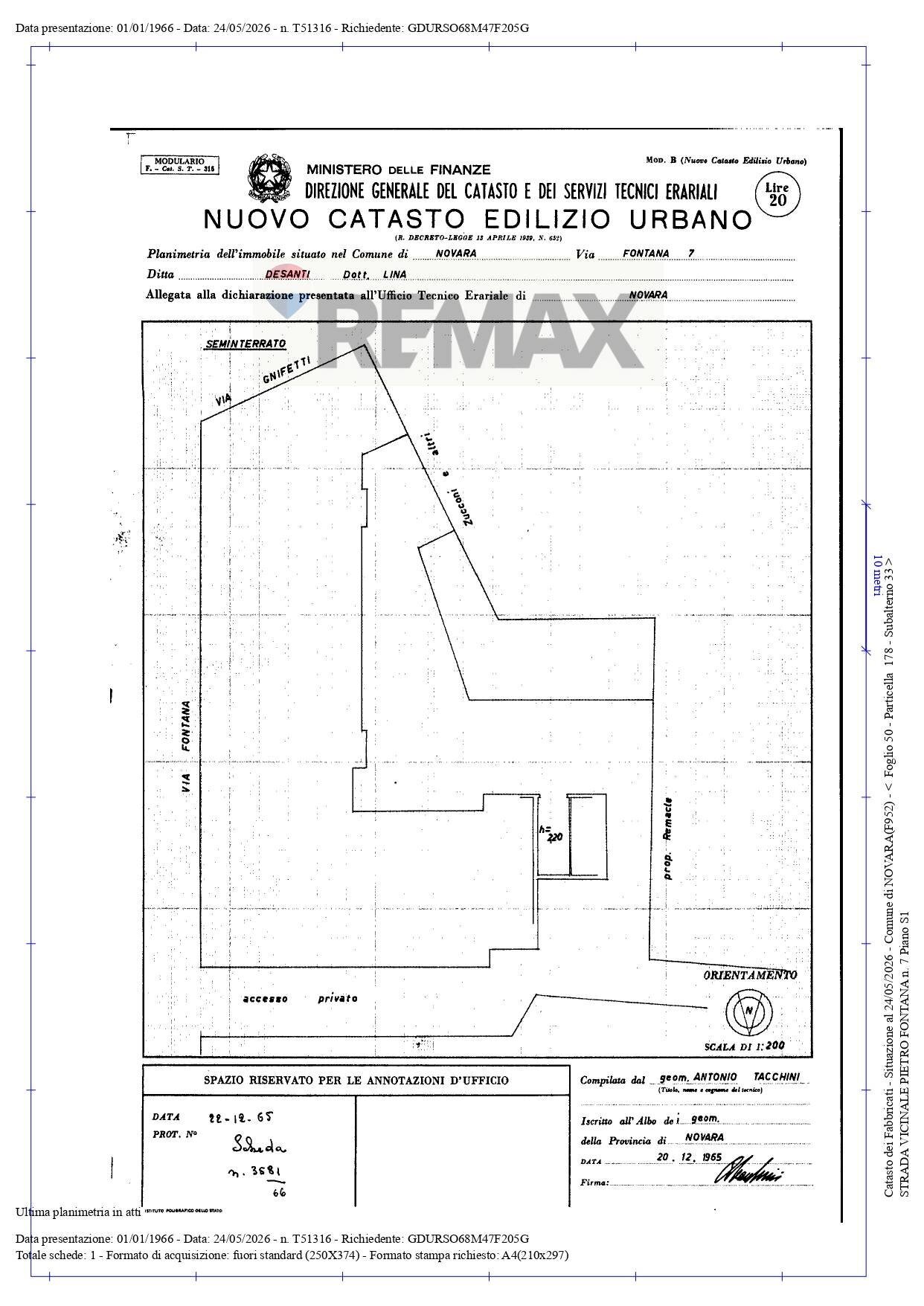 Pianta 2D - Trilocale STRADA FONTANA
 
1, Novara - planimetria 1