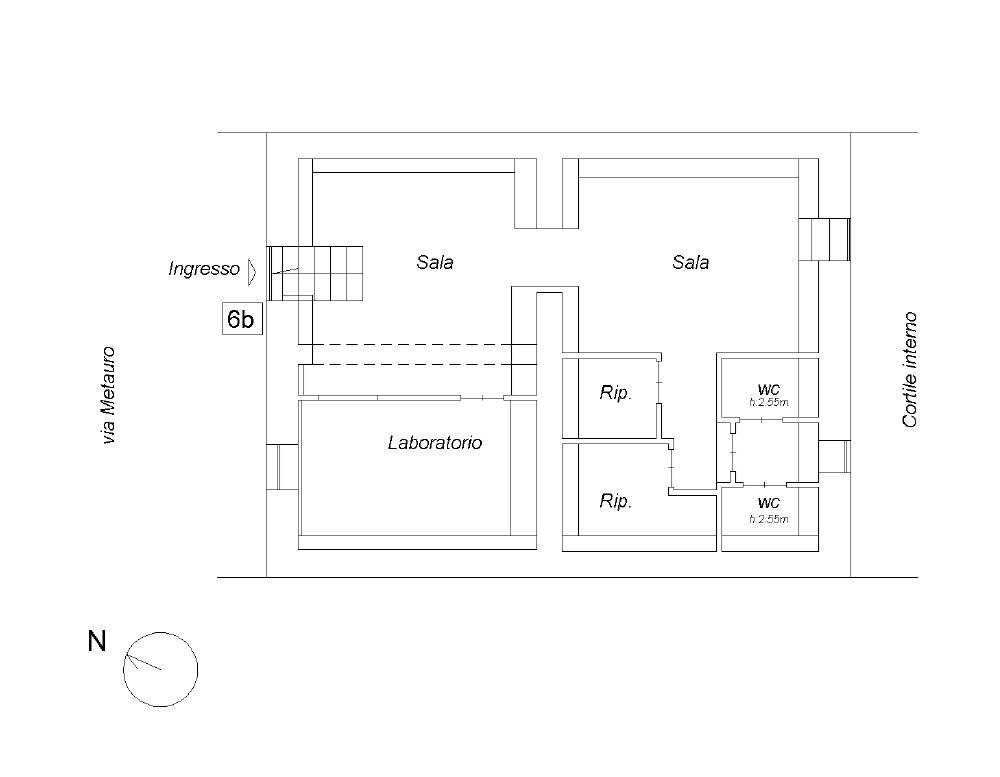 Foto 13 - Commercial Premises Via Metauro
 
6, Roma - floor plans 1
