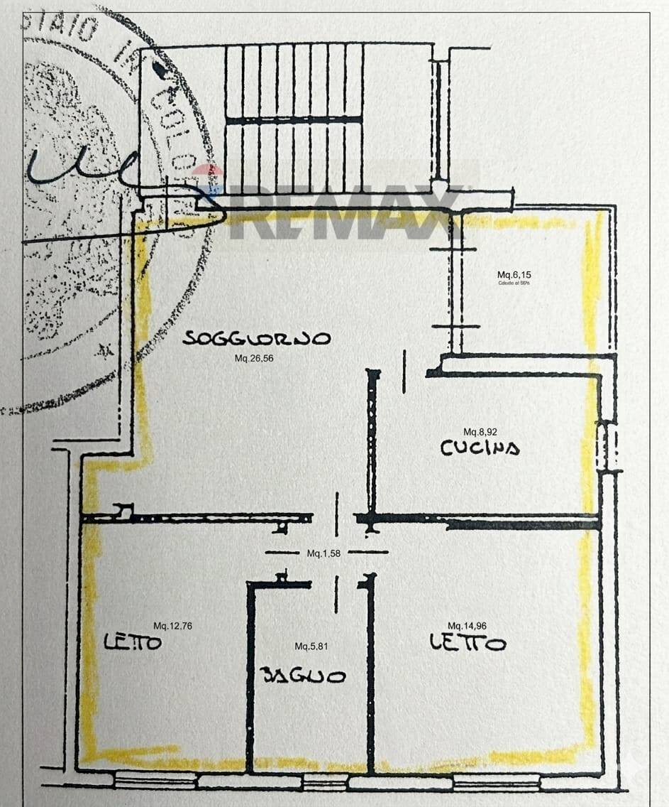 Pianta 2D - Trilocale PERTINI
 
2, Colorno - planimetria 1