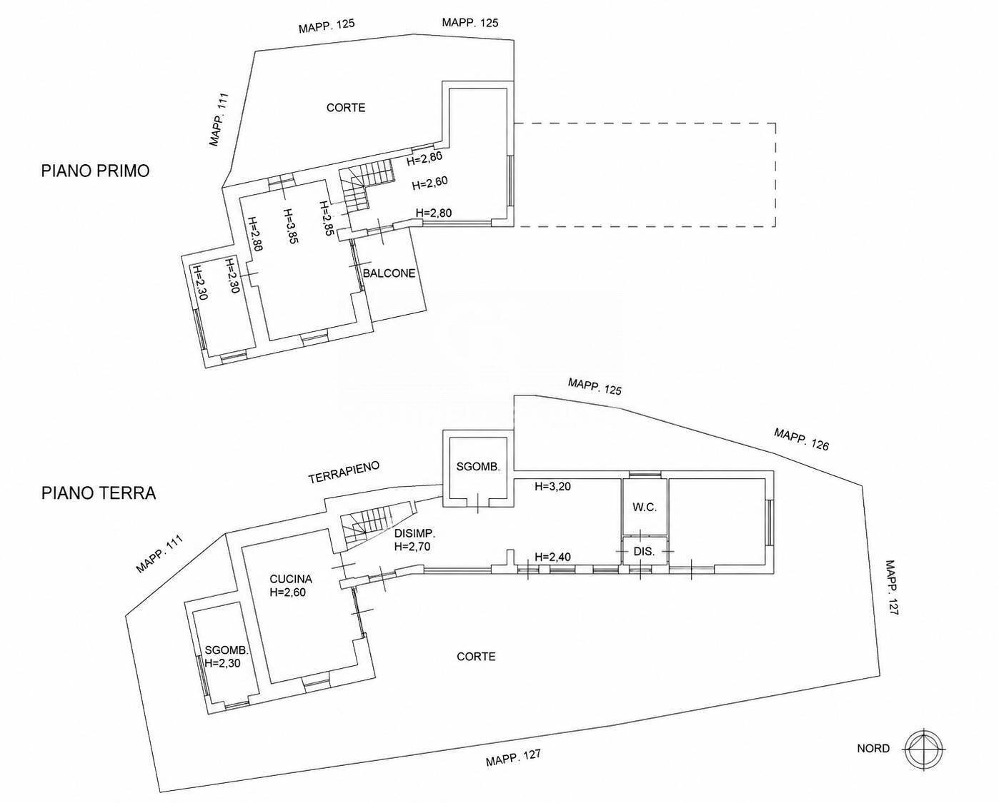 Foto 63 - Independent house Strda Piovero
 
7, Cortemilia - floor plans 1