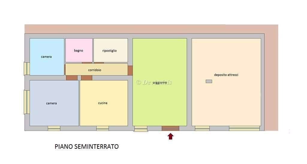 Villa via Monsignore B. Tornatore, Dolceacqua - planimetria 1