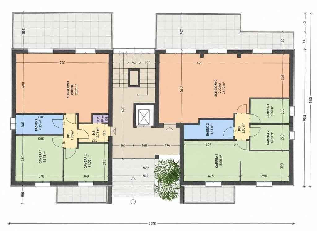 Planimetria - Terreno edificabile via Don Giovanni Bosco, 57, Vallecrosia - foto 3