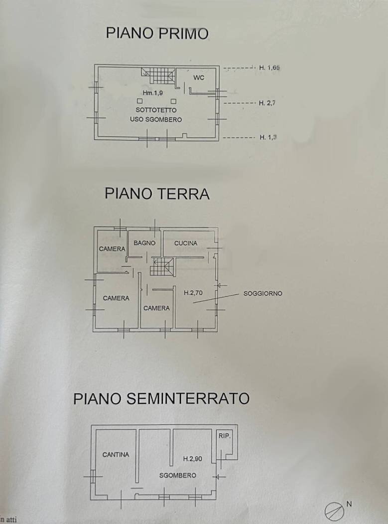 Villa strada Antonio Manzi, Oggebbio - planimetria 1