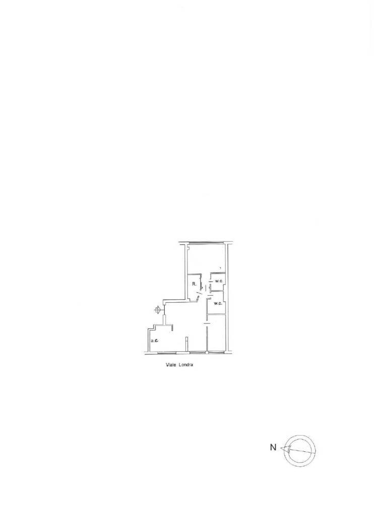 Trilocale viale Londra, Roma - planimetria 1