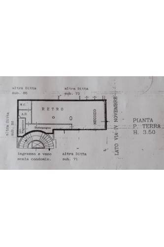 Negozio via 4 Novembre, 3, Acqui Terme - planimetria 1