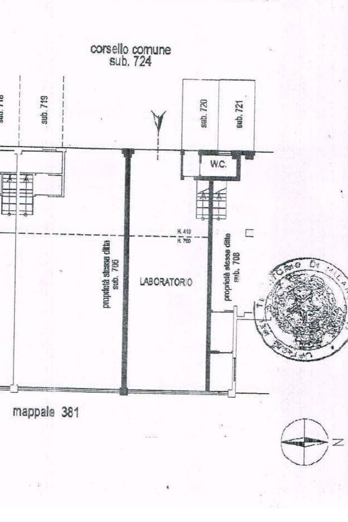 Capannone via Sesia, 6, Rho - planimetria 1