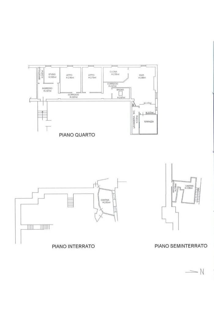 Appartamento via Luigi Carlo Farini, Bologna (zona Centro Storico) - planimetria 1