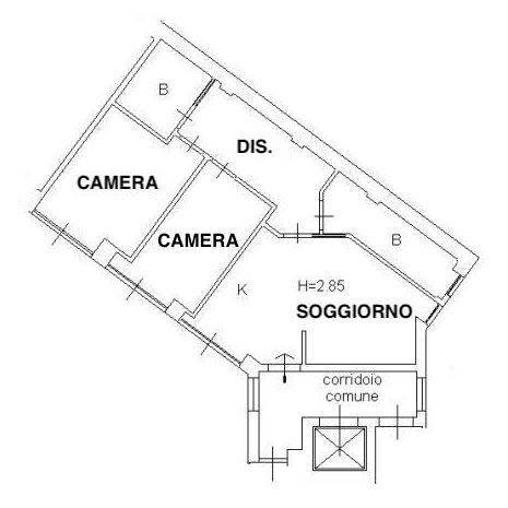 Foto 17 - Trilocale Viale Enrico Martini
 
9, Milano - planimetria 1