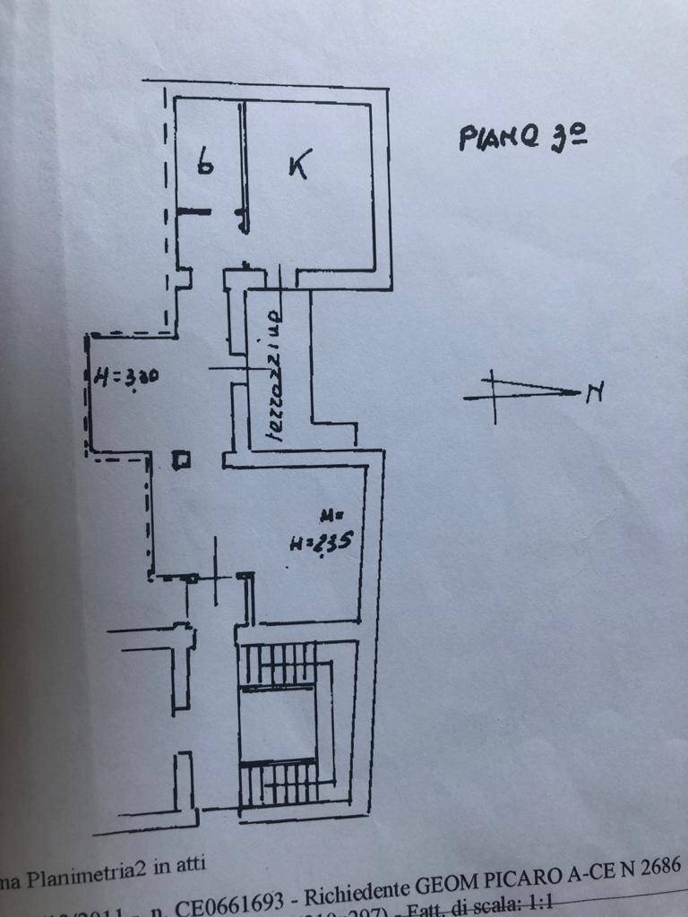 Foto 31 - Trilocale VIA CESARE BATTISTI, Caserta - planimetria 1