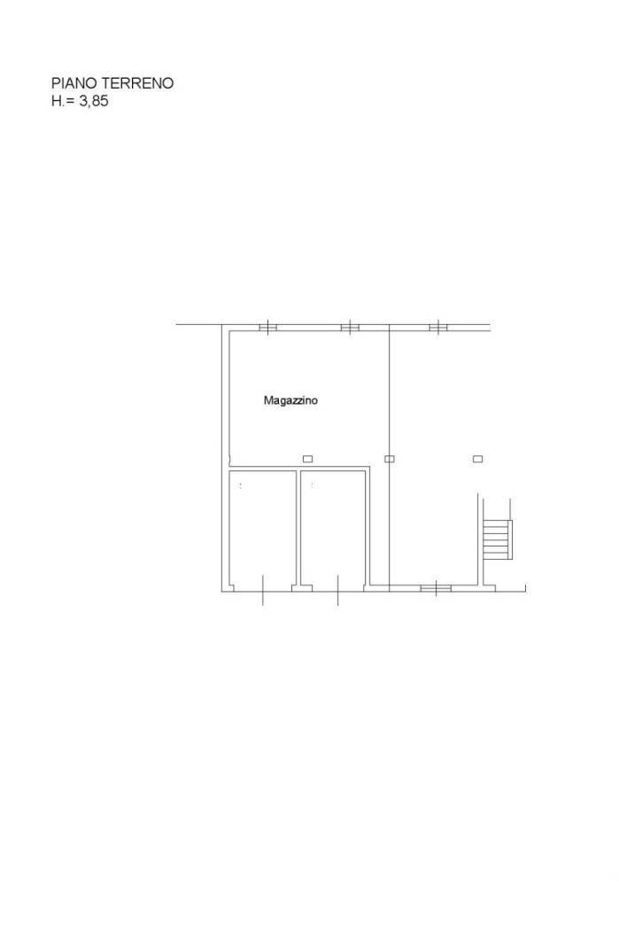 Negozio via Giacomo Matteotti, 10, Vaprio d'Adda - planimetria 1