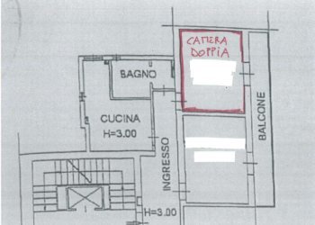 planimetria  - Trilocale via Pietralata, Bologna (zona Centro Storico) - foto 25