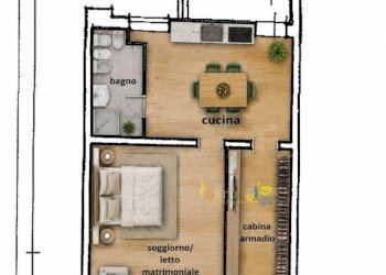 PLANIMETRIA ARREDATA - Three-room apartment Strada Giuseppe Garibaldi 45, Parma - photo 9