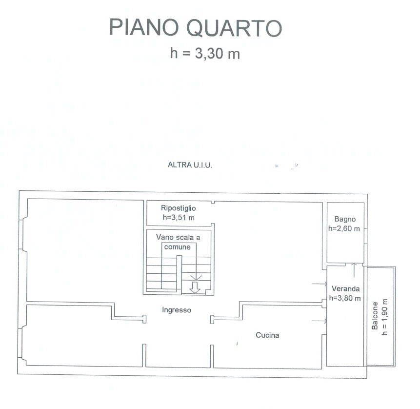 Planimetria.jpg - Four-room apartment Via Il Prato 66, Firenze - floor plans 1
