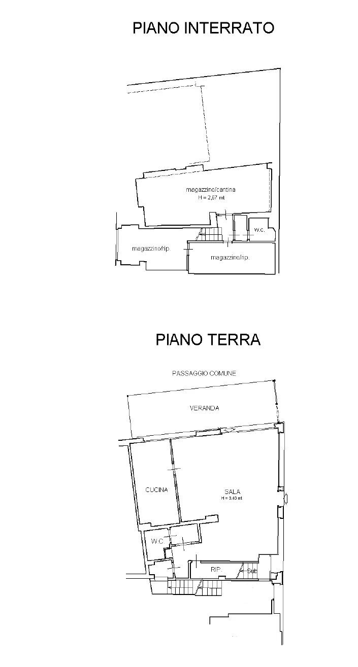 Planimetria - Shop Corso Colombo, Chiavari - photo 1
