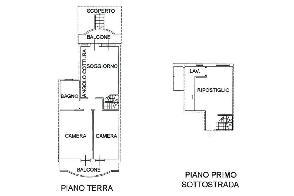 Quadrilocale Via Cupa, Vallefoglia - planimetria 1