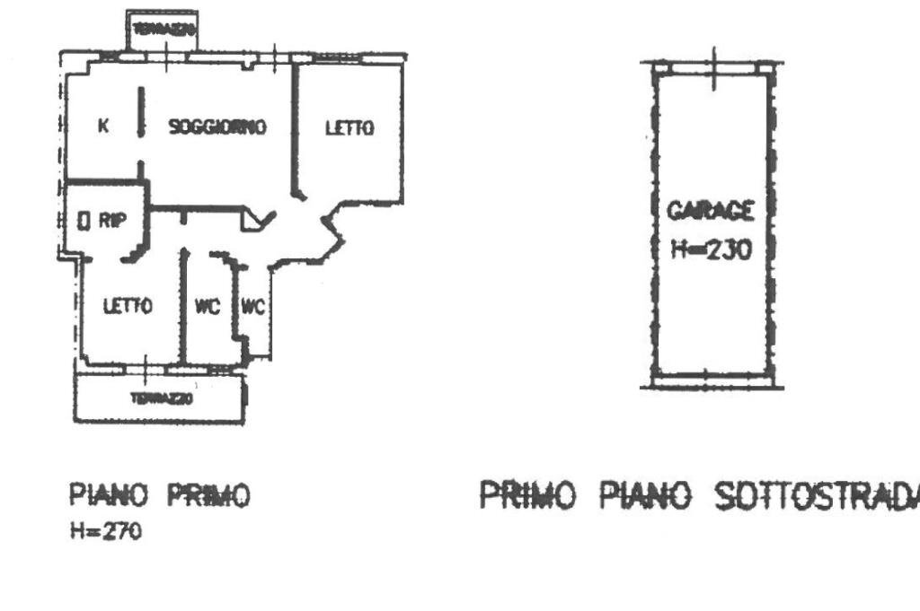 Trilocale Via Roma, Tavullia - planimetria 1