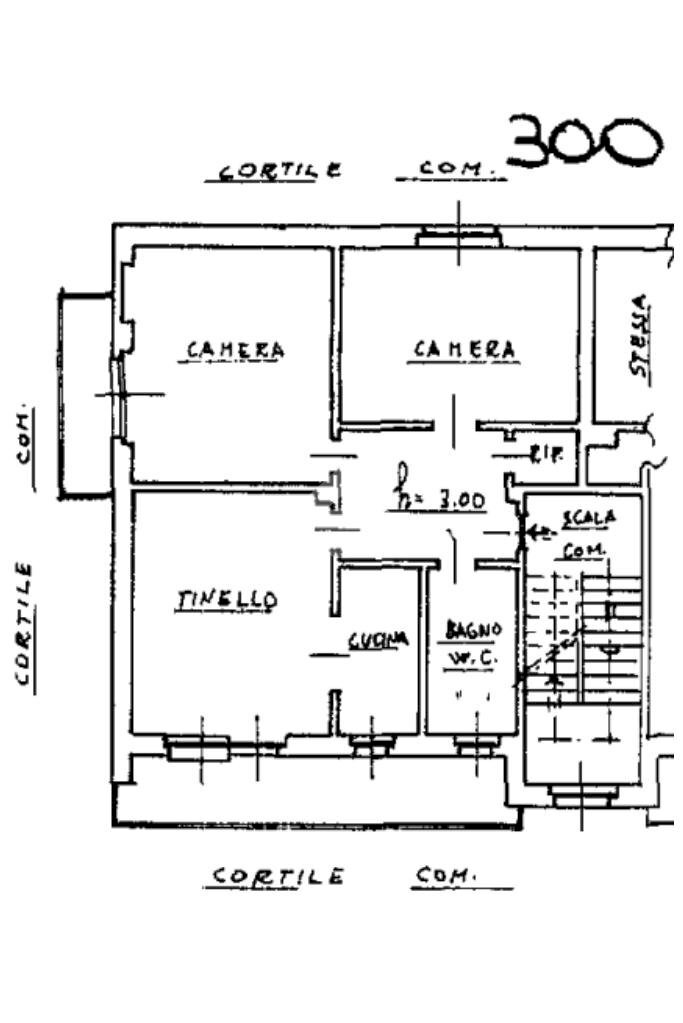 Three-room apartment Via Faletti, Nole - floor plans 1