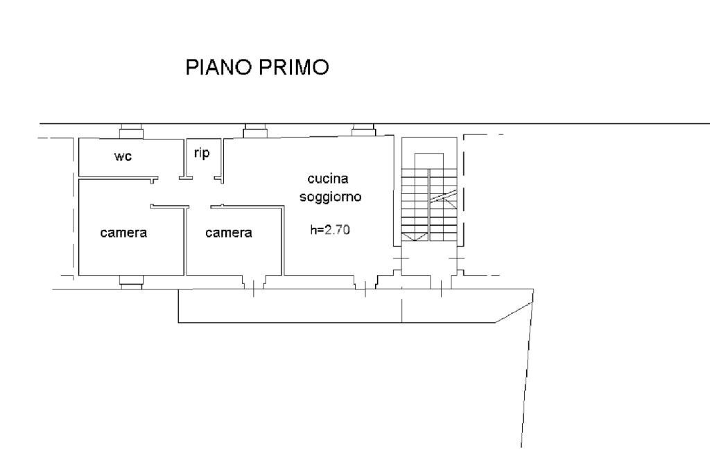 Three-room apartment Via Cavour, Borgolavezzaro - floor plans 1