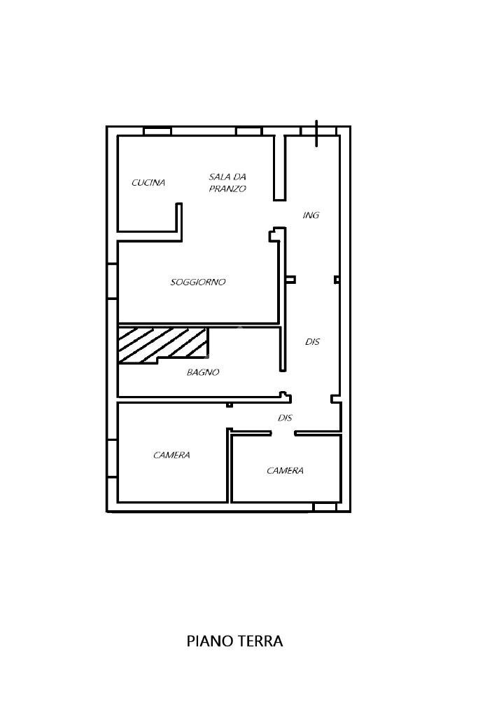 Trilocale Via Saldone, Poggio Renatico - planimetria 1