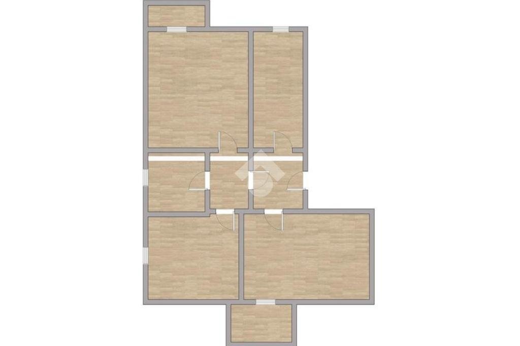Three-room apartment Via Lampugnani, Cerro Maggiore - floor plans 1