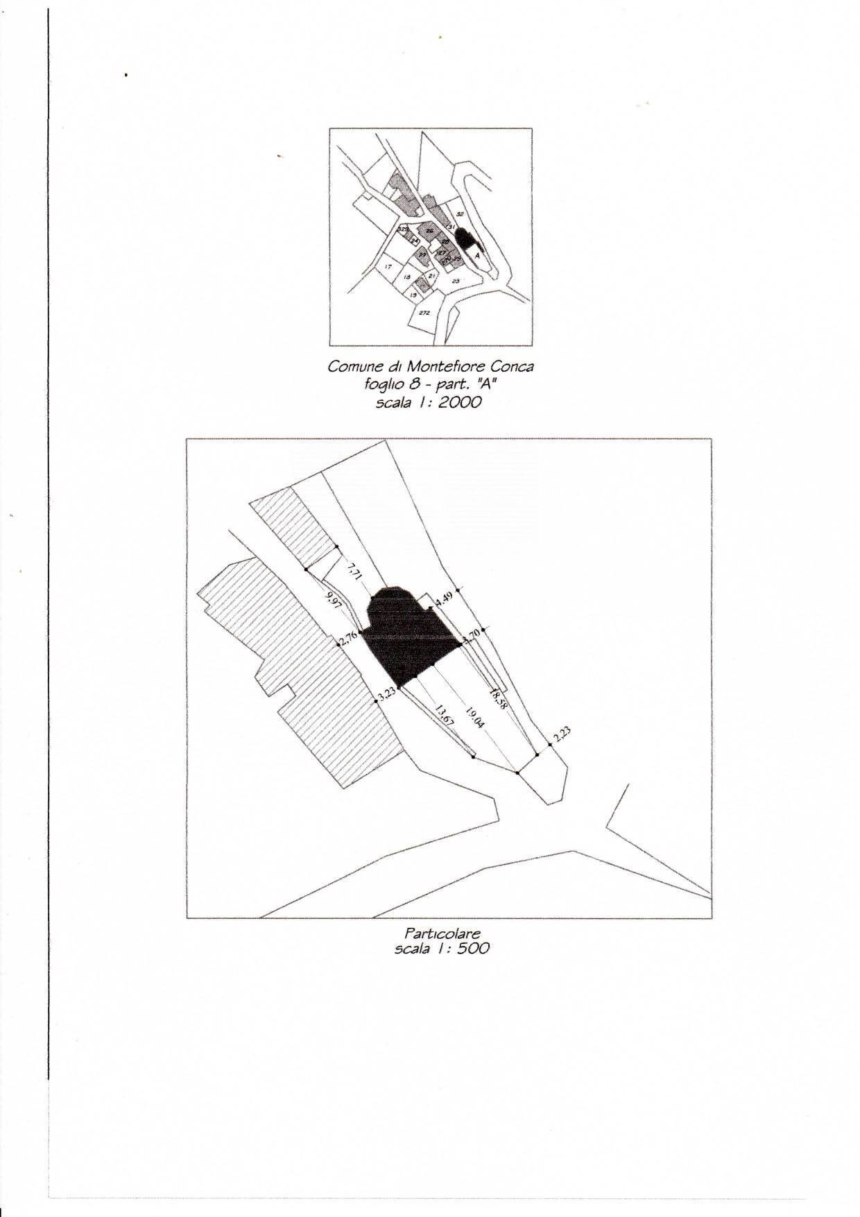 Foto 14 - Terreno edificabile via Borgo Pedrosa, Montefiore Conca - planimetria 1