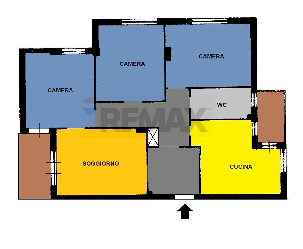 Pianta 2D - Non-buildable land Via Domenico Fontana
 
194, Napoli - floor plans 1