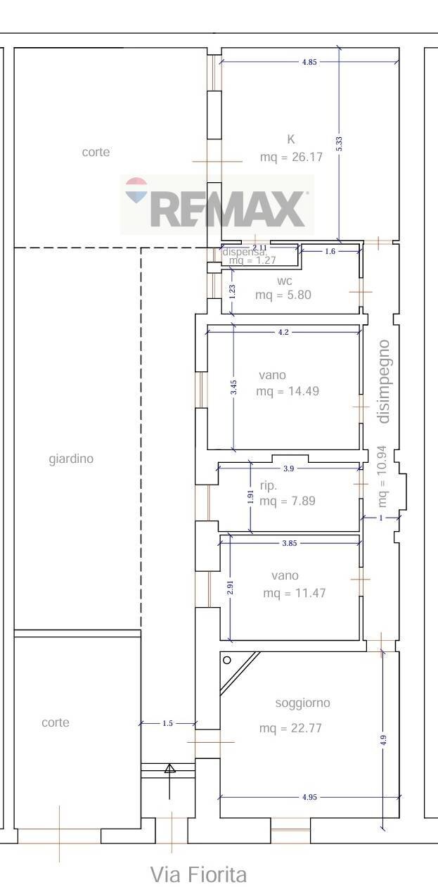 Pianta 2D - Villa Via Fiorita
 
17, Catania - floor plans 1