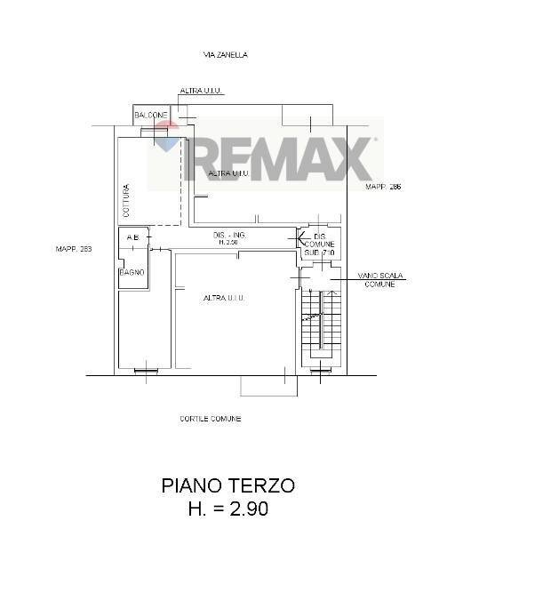 Pianta 2D - Bilocale Via Zanella
 
58, Milano - planimetria 1