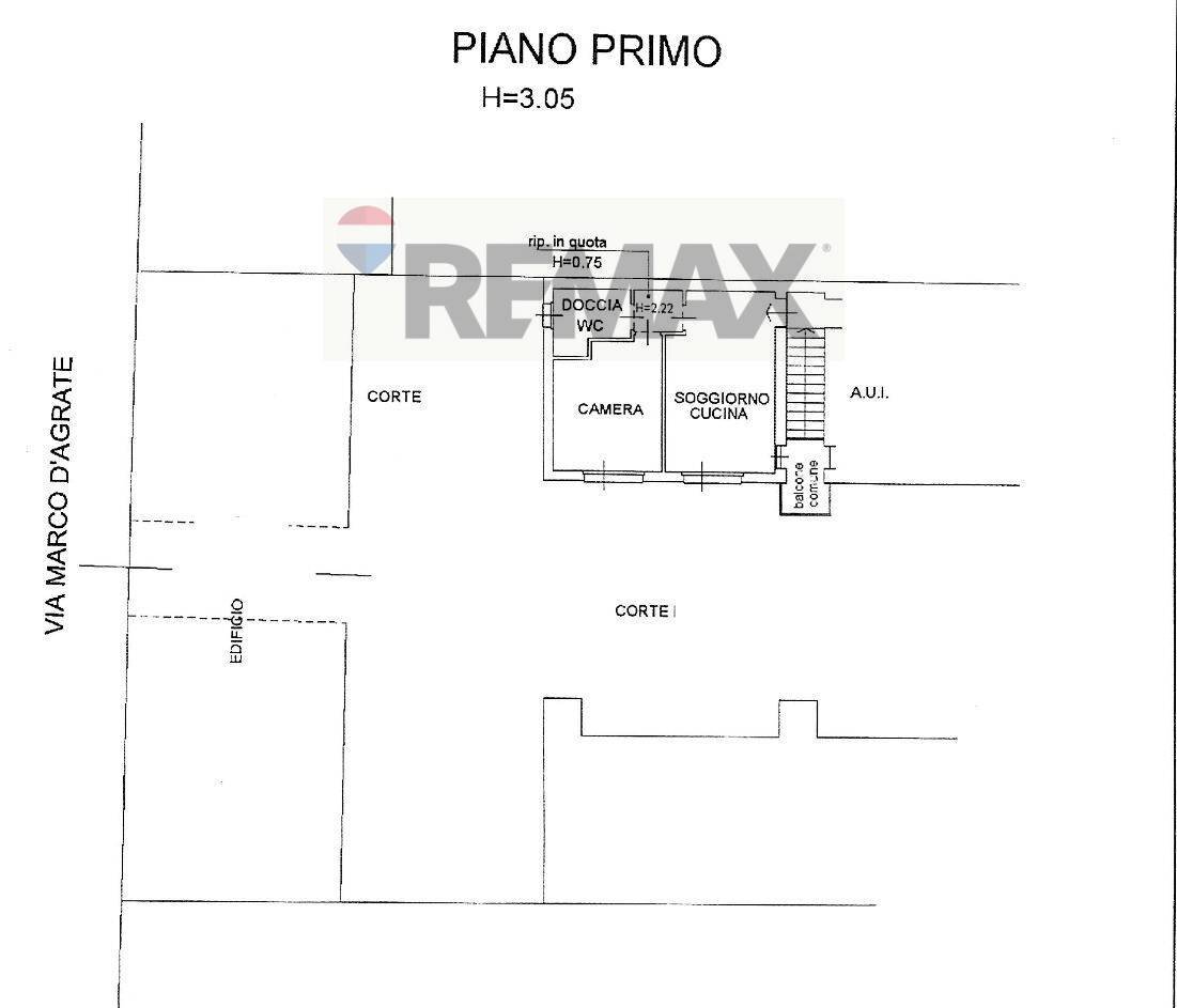 Pianta 2D - Bilocale Via Marco D'Agrate
 
6, Monza - planimetria 1