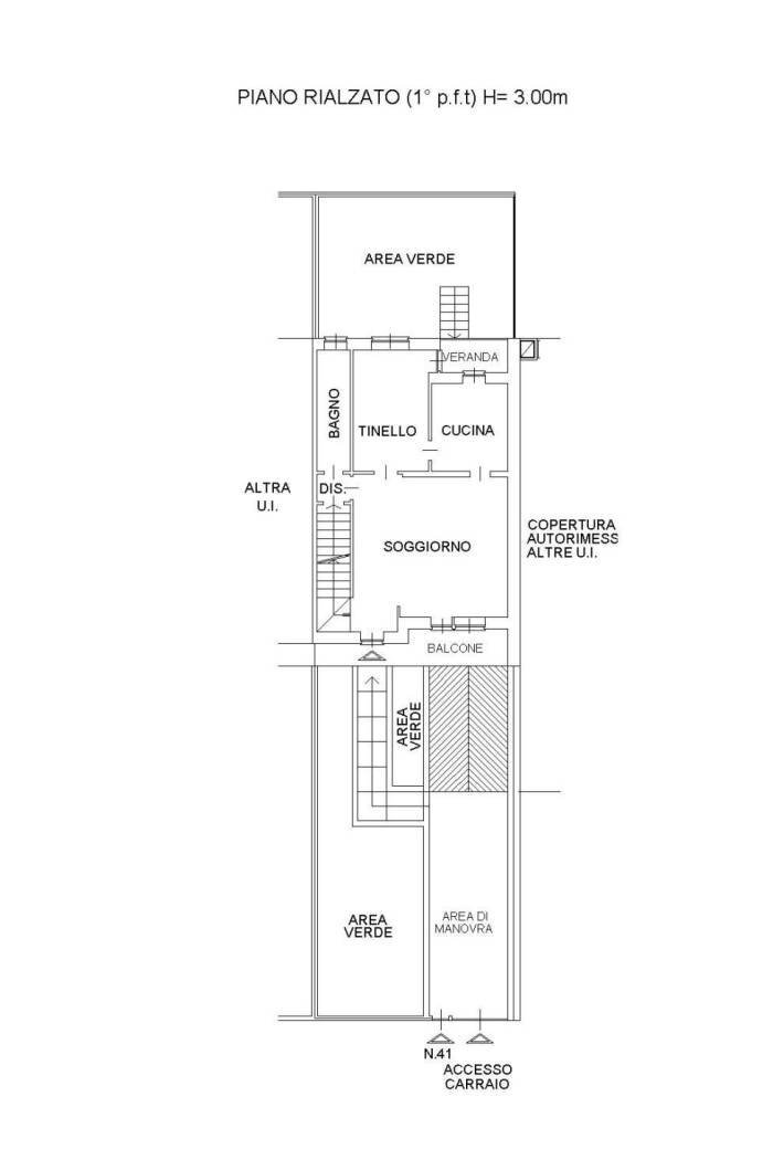 Villa a Schiera via Alba, 41, Mondovì - planimetria 1