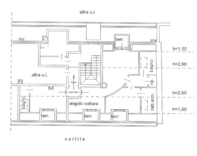 Trilocale via Bruno Buozzi, 56, Sesto San Giovanni - planimetria 1